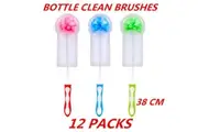 12 x Long Bottle Clean Brush Wine Beer Glass Home Brew Tube Spout Kitchen Cleaner