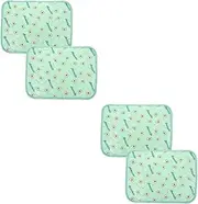 Kisangel 1set Washable Dog Pee Pads Reusable Pet Training Pad Wear Resistant Cat Cushion for Indoor Outdoor Use High Absorbency Avocado for Puppies and Pets 2pcs