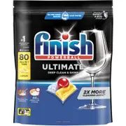 Finish Ultimate Pro Dishwashing Tablets Lemon Sparkle 80 Pack
