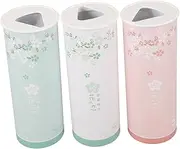 Ipetboom 3Pcs Decorative Cylinder Tissue Box Stylish Round Tissues Holder for Car Home Easy Safe Skin Friendly Tissues Colors
