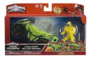 Power Rangers 43572 Ninja Steel Mega Morph Cycle with Yellow Ranger