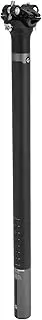 X AUTOHAUX Bike Seat Posts Shock Absorbing Bike Saddle Post Seat Tube Matte Black Gray 1 Pc 27.2x450mm Carbon Fiber