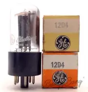 2 General Electric 12D4 Damper Flyback Diode TV Audio Vacuum Tube Valve- Bangyba