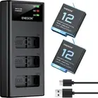 Gopro Battery Pack (2X1800Mah) with Triple LCD Fast Charger - Hero 12/11/10/9 B