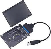 MSATA M2 USB Adapter Case SSD Externo USB 3.0 M.2 to USB mSATA SSD M2 SSD to USB3.0 Converter Riser 2.5" Enclosure USB 3 Adapter(Board Shell Cable)