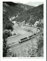 *Postcard-"Westbound Train Passing-Ken Good Curve-" *Railway-Maria Pass {G281