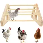 1PC Chicken Roosting Bar Toy Coop Solid Strong Wooden Swing Ladder Perch Toys AU