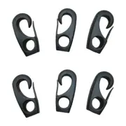 6 Pieces Elastic Hook Clasp Suitable for Tent Securing and Luggage Binding
