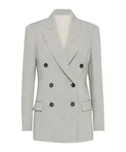 Brunello Cucinelli Sparkling Blazer IT40,IT44,IT42,IT38,IT36 Mist Grey