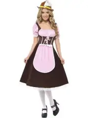 Tavern Girl Costume Oktoberfest German Medieval Apron Fancy Dress Wench
