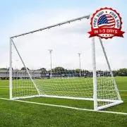 Arco Marco De Futbol Soccer Portatil Con Red Marco Y Estacas Estable Calidad New