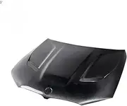 Carbon Fiber Front Engine Hood Vent Cover Compatible For BMW-5 Series Compatible For M5 G30 G38 F90 Model Modified Car Bonnet Cap Car CSS