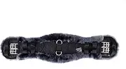 Merauno® Lamb wool Contour Girth Saddle Girth Short Girth Dressage Girth Made of Quality Merino Lamb wool, Special Anatomically Concave Shape for Better Slip Resistance Colour: Natural, Black, Brown,