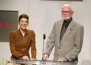 Marisa Tomei Academy president Frank Pierson announce 75th Academ- 2003 Photo