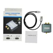 192KHz Converter DAC- Digital SPDIF 3..5 Optical to Analog L/R RCA Convert