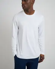 Onia Men's Long Sleeve Sun Tee in White at Nordstrom, Size Large