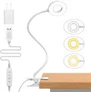 Reading Light, USB Clamp Lamp for Child Reading Book in Bed at Night, LED Small