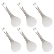 6 Pcs Rice-meat Dumplings Spoon Is Not Sticky Lightweight White