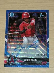 2018 Bowman Draft (Chrome) BLUE WAVE REFRACTOR auto autograph Jordyn Adams /150