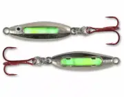 Northland Tackle Glo-Shot Fire-Belly Spoon - Silver Shiner - 1/4 oz Ice Lure