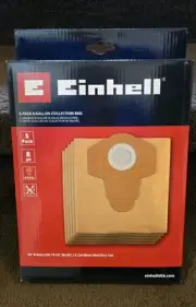 Einhell TE-VC 36/30 Li S 8 Gal Disposable Dust Bag For Wet/Dry Vacuum Box Of 5