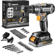 Power Drill Cordless: DEKO PRO Cordless Drill 20V Electric Power Drill Set Tool