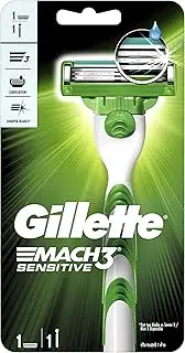 GILLETTE SYSTEMS Mach3 Sensitive Men's Razor Blades, 2 count, Pack of 2