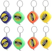 Gadpiparty 20Pcs Retractable Mini Tape Measure Keychain Durable Measuring Tool with Slide Lock Compact for for Daily Use and Measuring Clothes