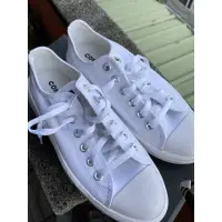 在飛比找蝦皮購物優惠-converse 厚底白鞋 25cm 全新