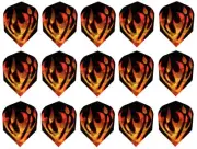 5 Sets Harrows Hologram Standard Dart Flights - Ships w/ Tracking - Flames