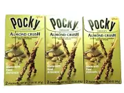 3 Boxes - Glico Pocky Chocolate Cream Almond Crush Covered Biscuit Sticks