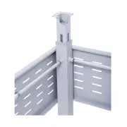 Electric Corner Workstation Pole Only - Precious Silver
