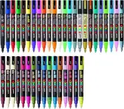 Uni posca Paint Marker Pen - FINE Point Set of 40 FAST SHIPPING
