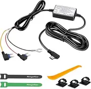 Range Tour Hardwire Kit for Dash Cam, 12V-24V to 5V Car Dash Camera Charger Power Cord USB-C Hard Wire Kit Fuse for Dashcam Suitable for Car, Truck, SUVs