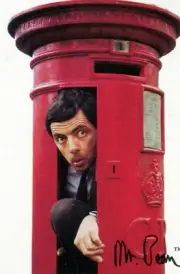 MR. BEAN 1997 DART PROMO CARD P1