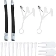 ECSiNG 18PCS Exercise Ball Plug Replacement Kit with Needle Nozzle Hose Air Plug for Yoga Ball Inflatable Toy Inflatable Sofa Swimming Ring Balloon Fitness Ball