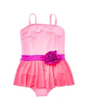 Beach Lingo Rosette Skirted One-Piece