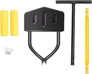 Lawn Edger Manual - Saw-Tooth Lawn Edging Tool Manual - Heavy Duty Steel Grass Cleaning Scraper, Ergonomic Shovel Gadget for Flower Bed Grass Cleaning