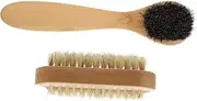 Healvian Cleaner Nail Brush Set 2pcs Facial Cleansing Brush Exfoliating Scrub Gentle on Skin Compact