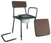 Aidapt Surrey Height Adjustable Commode Chair With Detachable Arms