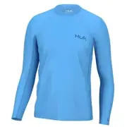 Men's Icon X Long Sleeve, Performance Fishing Shirt Large Azure Blue