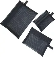 [TOVINANNA] Travel Toiletry Bag Women Mesh Makeup Bag Set Portable Zipper Pouches for Organizing Cosmetics
