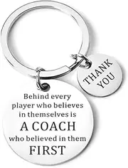 [yaozeio] Coach Appreciation Gifts for Men Women Coach Keychain for Birthday Graduation Gifts for Basketball Footbal Coaches Thank You Keychains Gifts for Gymnastics Coach Competition Retirement Gifts