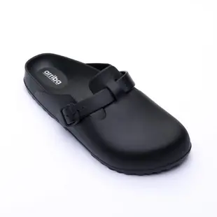 ARRIBA艾樂跑男女鞋-輕量防水休閒拖鞋-黑(61500)