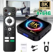 Android 13 TV Box 2.4G& 5G Quad Core 8K HD Smart TV98 Bluetooth Media Player