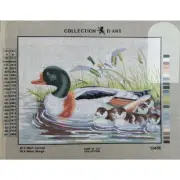 DUCK WITH DUCKLINGS Tapestry Design Printed On Canvas #10450