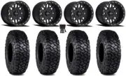 Method 406 Beadlock 15" Wheels Black 30" Intersect Tires Pioneer 1000 / Talon