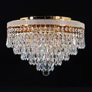 Asfour Crystal 4Lt Close to Ceiling (CTC) Light in Gold