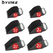 6pcs Guide Combs Metal Clip Limit Cutting Attachments for Wahl Hair Clippers