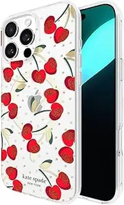 Kate Spade New York iPhone 16 Pro Max Case - Compatible with MagSafe - Designer Phone Case - Cherry Dot Gems